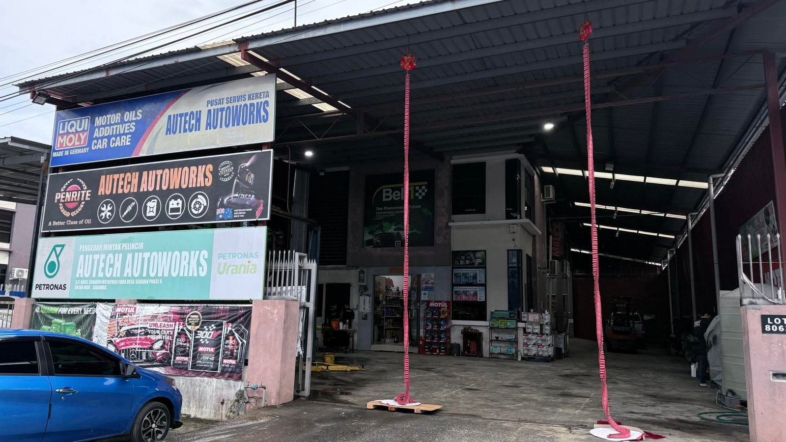 Autech Autoworks Premium Workshop Entrance in Miri